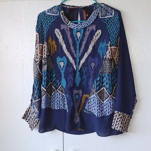 Ranna Gill Anthro Long Sleeve Embroidered top SZXS